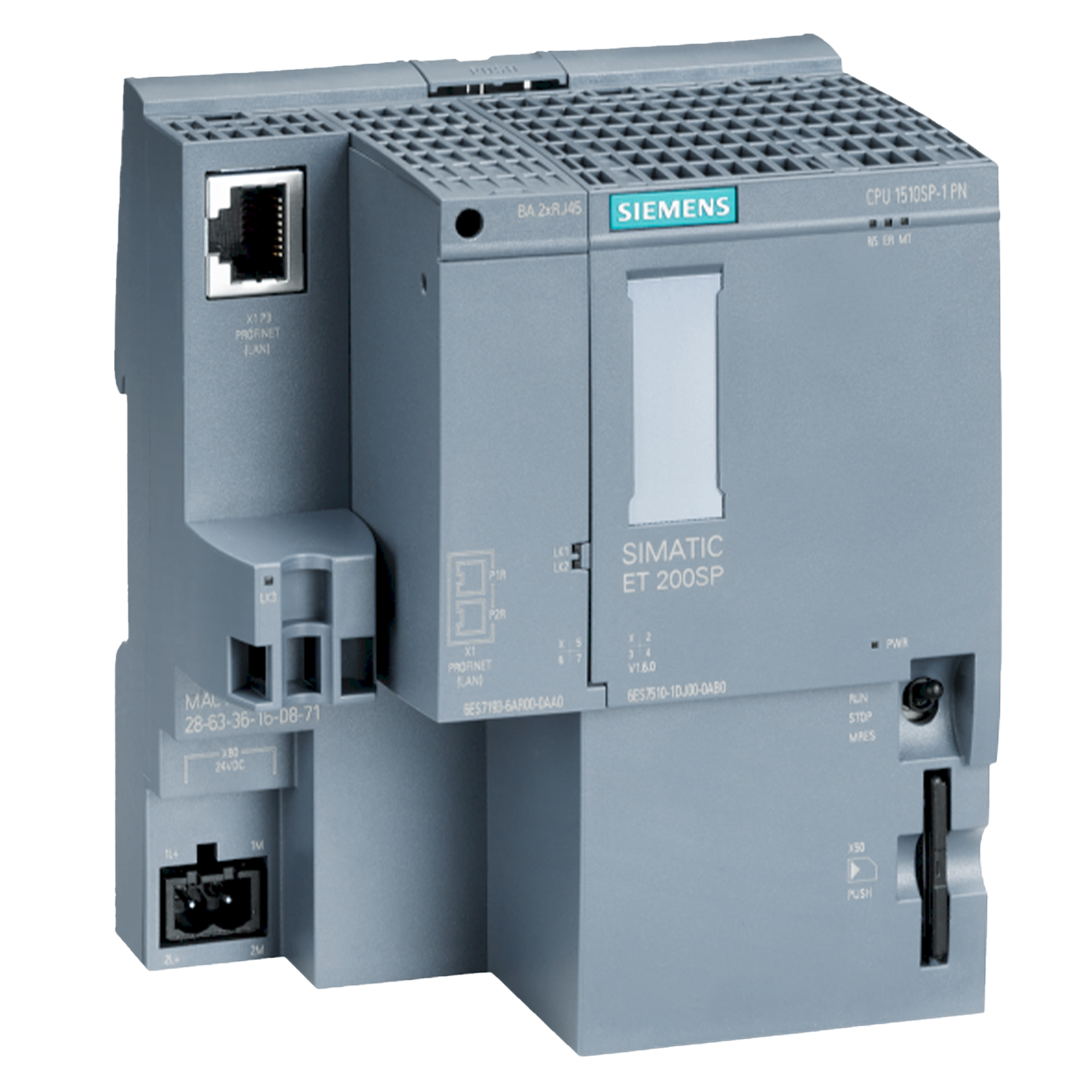 CPU ET200SP 1510SP-1PN 100/750KB 1xPN- S/Bus AD 24VCC Siemens