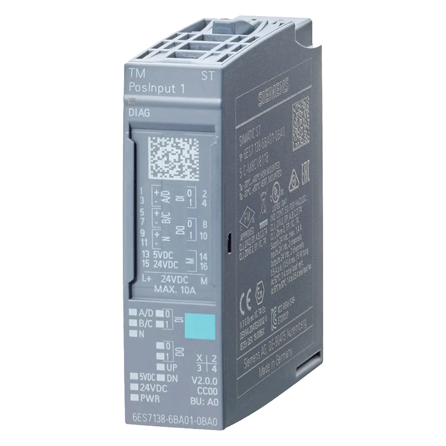 [21299] Módulo ET200SP Contador 3ED + 2SDT 24VCC/200kHz Siemens