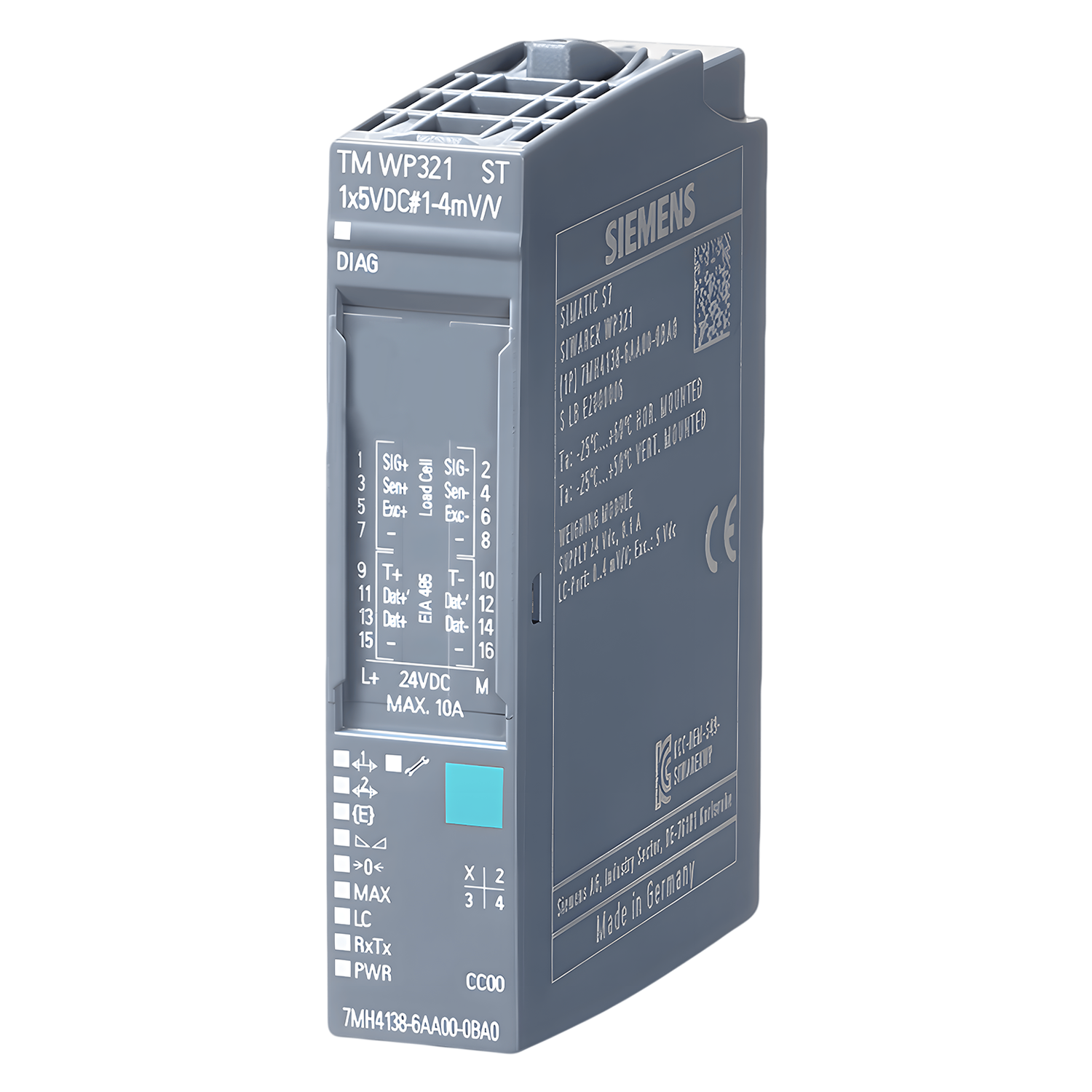 [21304] Módulo de Pesaje ET200SP P/Periferia Distribuida Conector Alime. Bus/Distribucion Bus Siemens