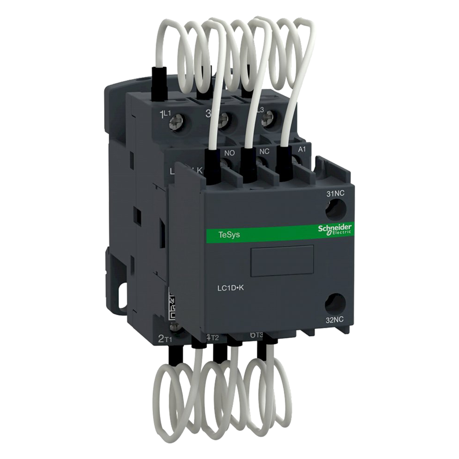 Contactor LC1D 3P 28,9A 220VCA 20kVAR 1NA+2NC Schneider Electric