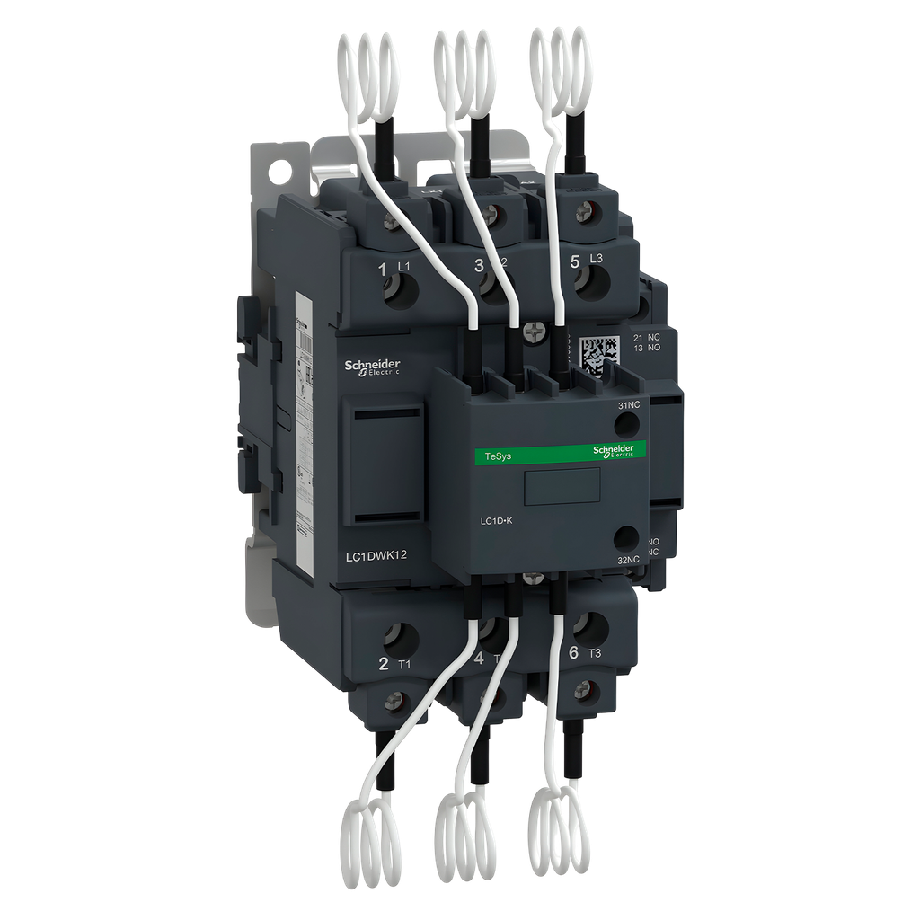 Contactor LC1D 3P 86,6A 220VCA 60kVAR 1NA+2NC Schneider Electric