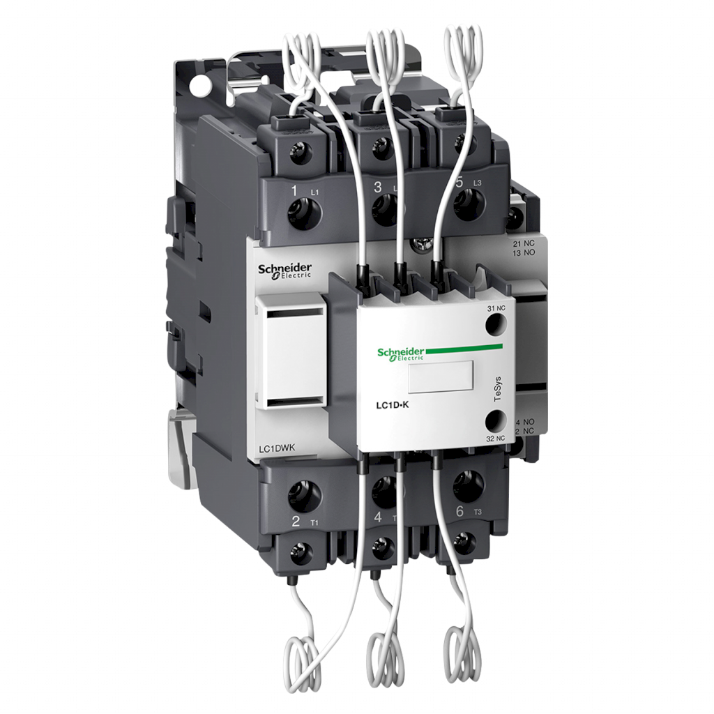 [22456] Contactor LC1D 3P 86,6A 220VCA 60kVAR 1NA+2NC Schneider Electric