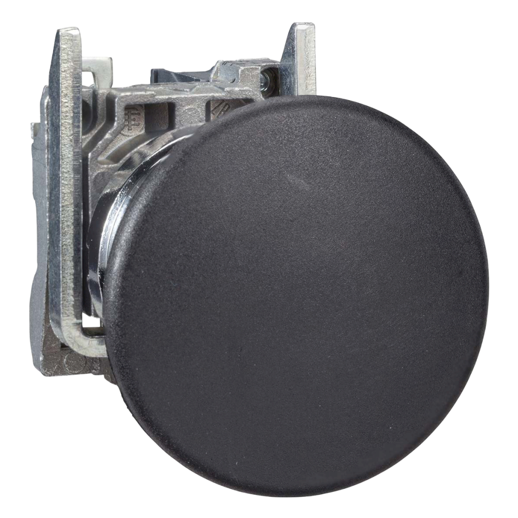 PULSADOR HONGO XB4 MET S/RETEN 1NA NEGRO XB4BC21