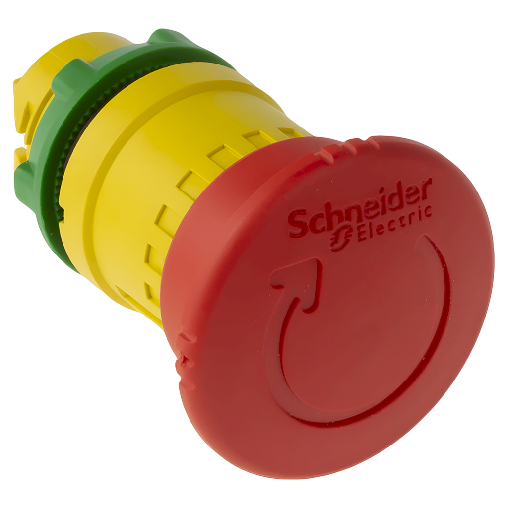 [22592] Pulsador Hongo XB5 Amarillo/Rojo Plastico S/Contactos Integrados Schneider Electric