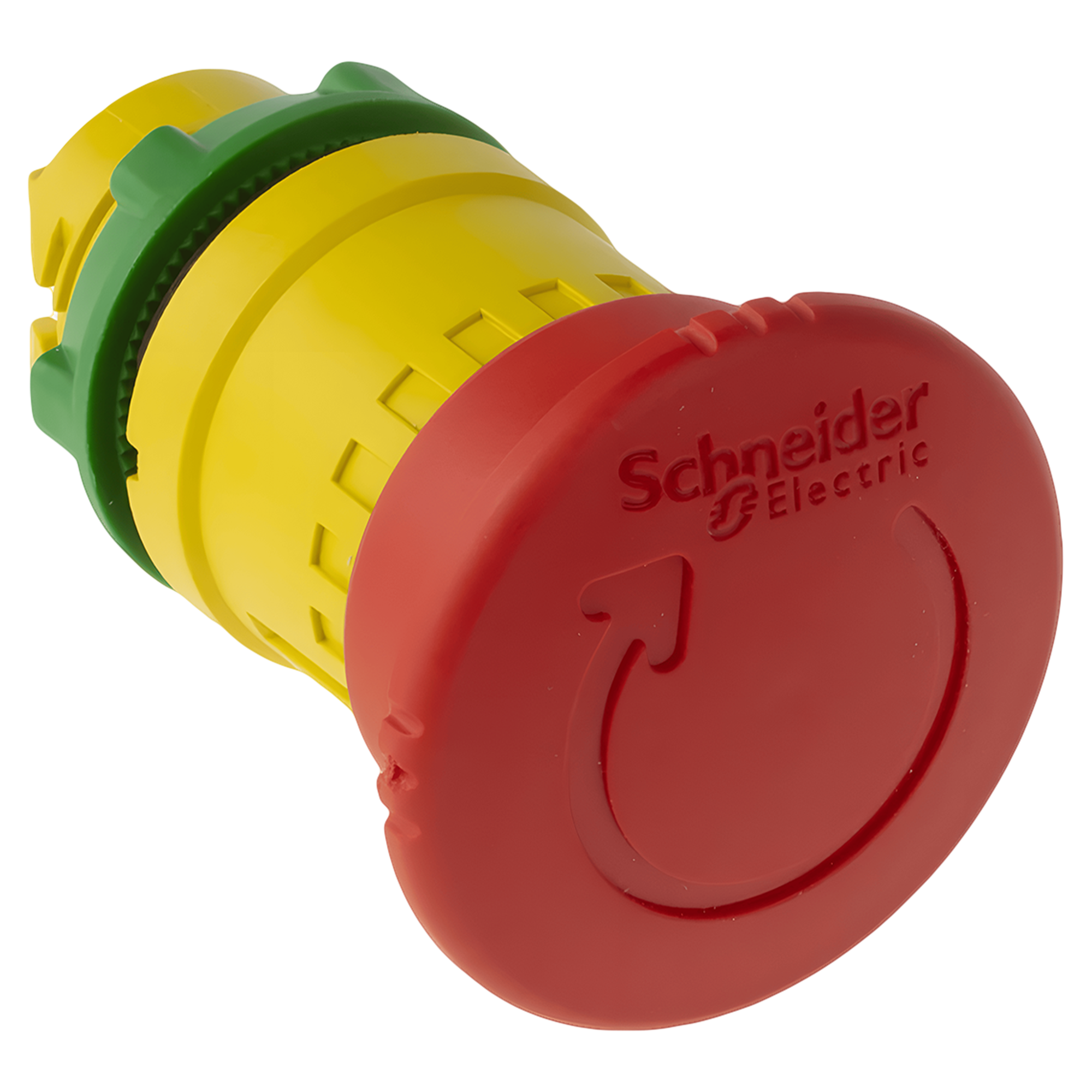 Pulsador Hongo XB5 Amarillo/Rojo Plástico S/Contactos Integrados Schneider Electric