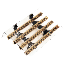 Repartidor Tetrapolar 15/250A C/Tapa Profesional Elent