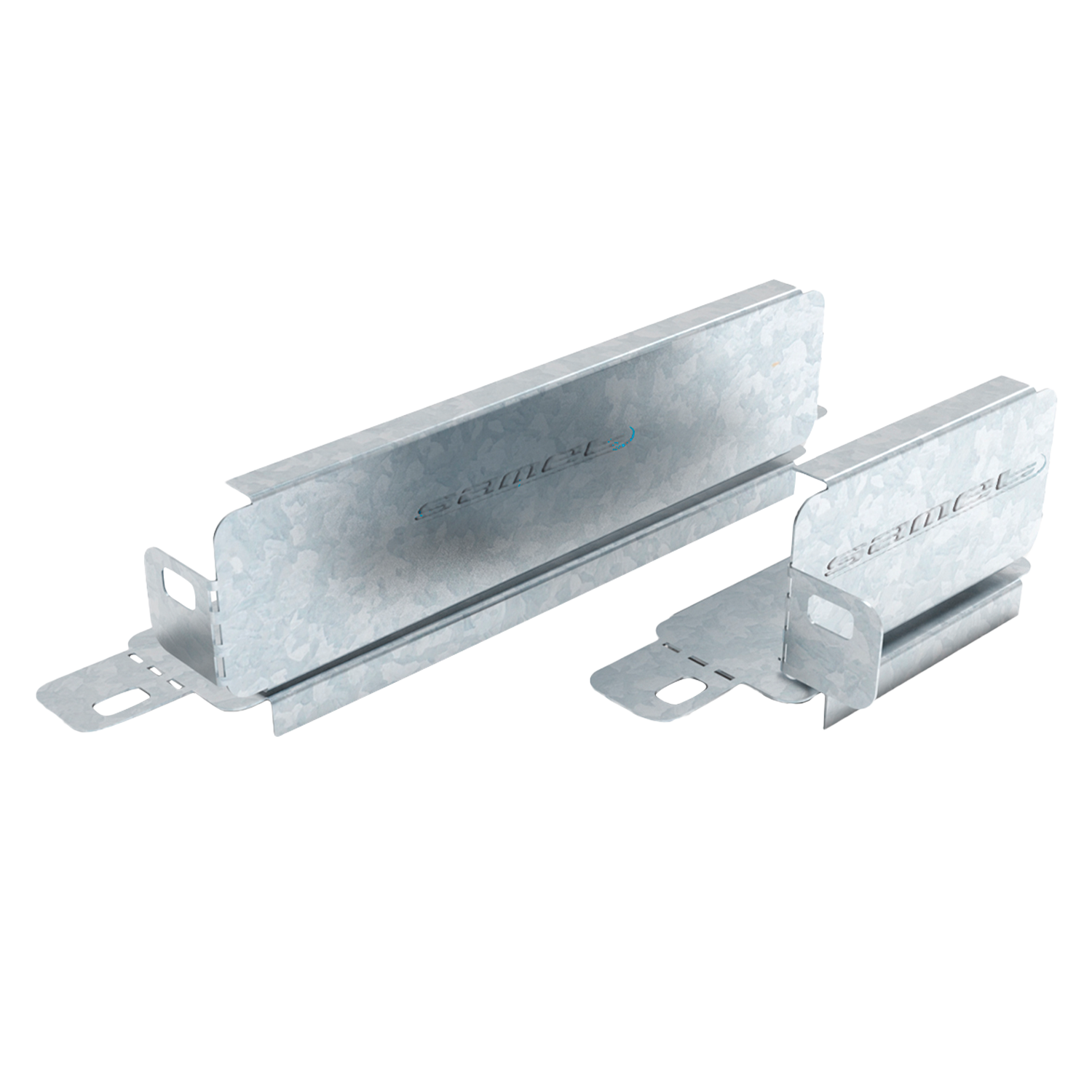 [22694] Reducción Perforada Simple Ancho 150mm Ala 50mm Espesor 0,7mm Chapa Zincada Samet