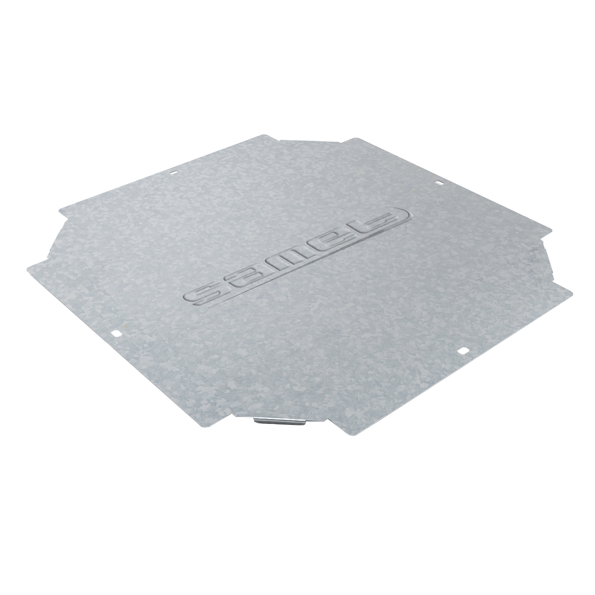 [22721] Tapa P/Unión Cruz Perforada Ancho 100mm Espesor 0,7mm Chapa Zincada Samet