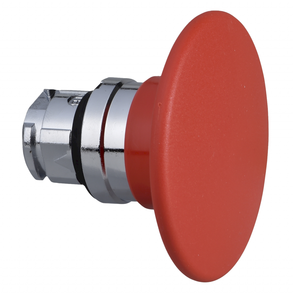PULSADOR HONGO XB4 MET S/CONT S/SOP ROJO 60MM ZB4BR4