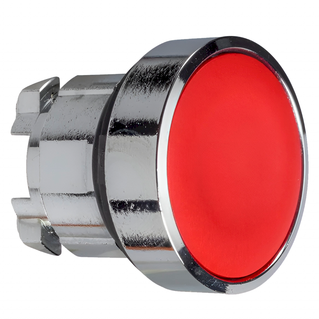 [23956] Cabezal Pulsador XB4 Metálico S/Soporte Rojo Schneider Electric