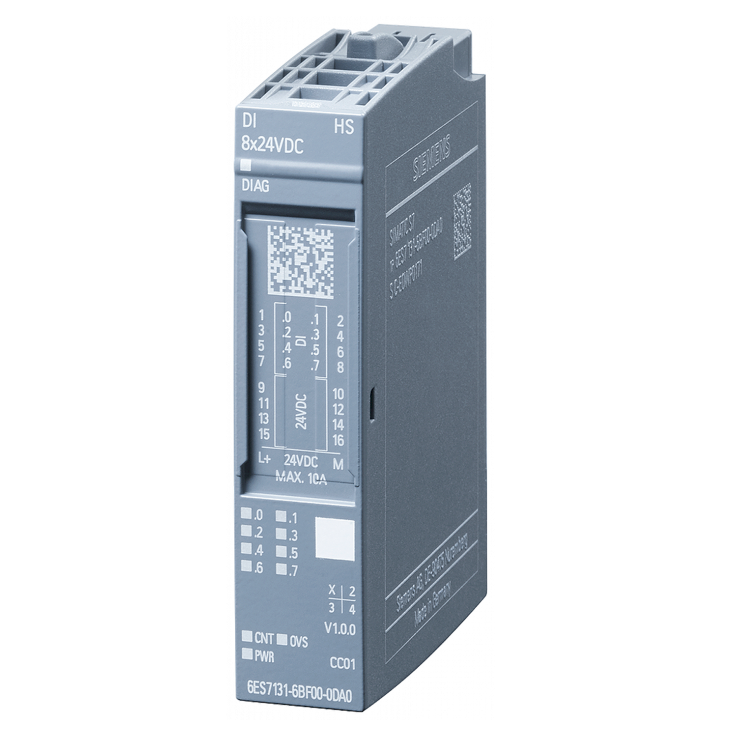 Módulo S7-1500 ET200SP 8 Entradas Digitales P/Controlador 24VCC Siemens