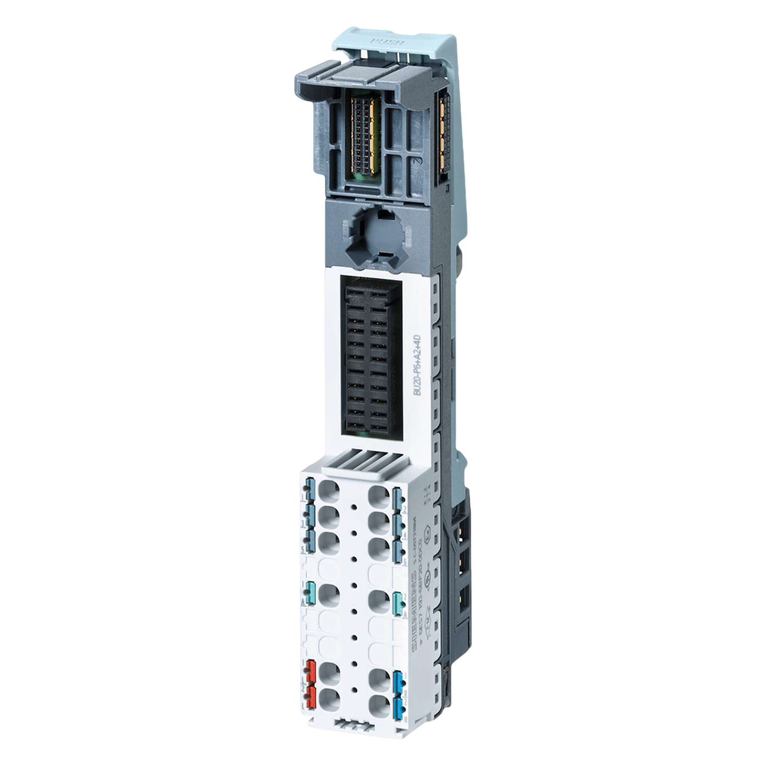 [24939] Terminal ET200SP Tipo C0 Blanco Corto C/Alim + 2 Bornes Auxiliares Siemens