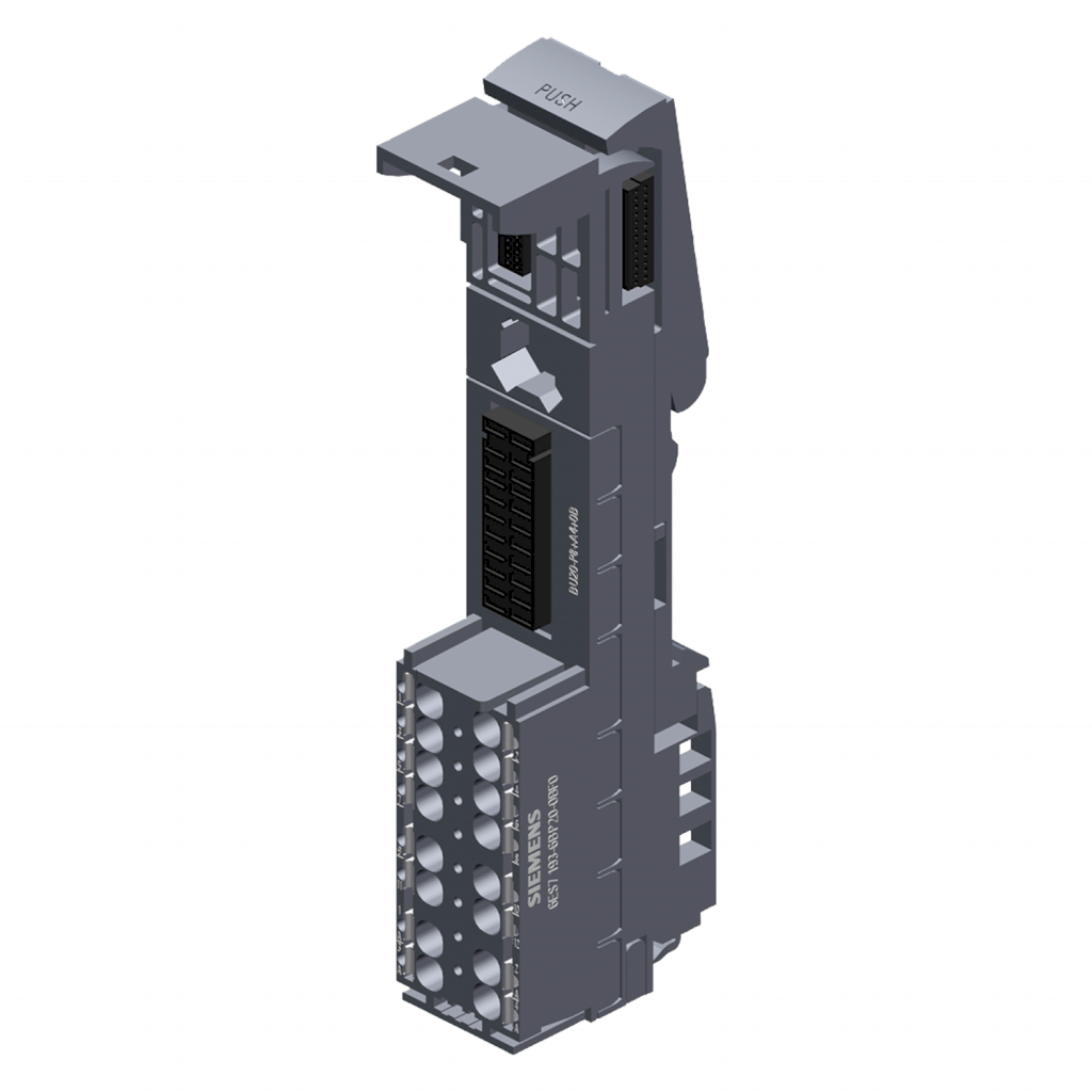 TERMINAL ET200SP F0 GRIS C/AUXILIAR PUSH-IN 6ES7193-6BP20-0BF0