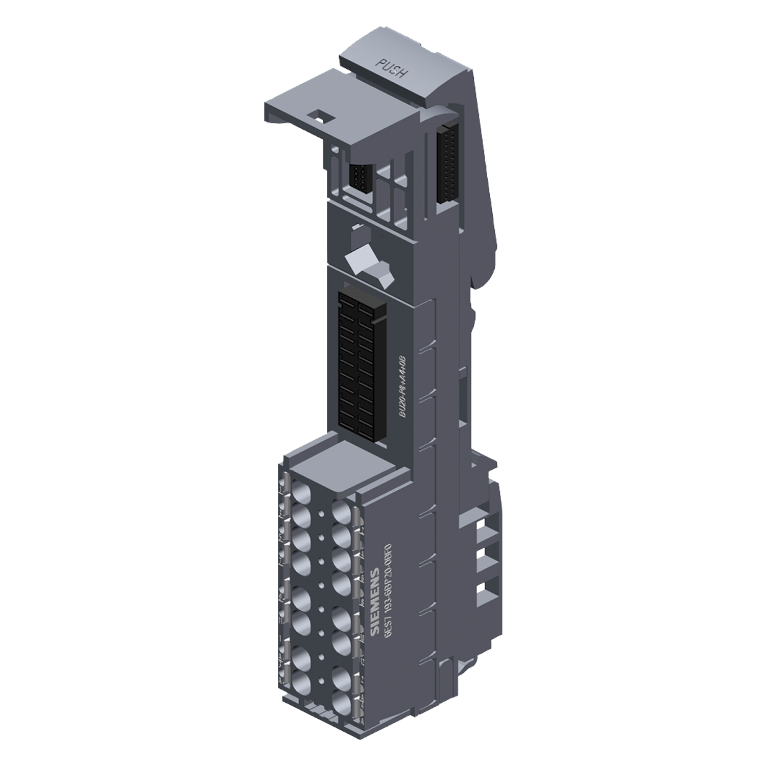 Terminal ET200SP Tipo F0 Gris C/Auxiliar Push-In Siemens