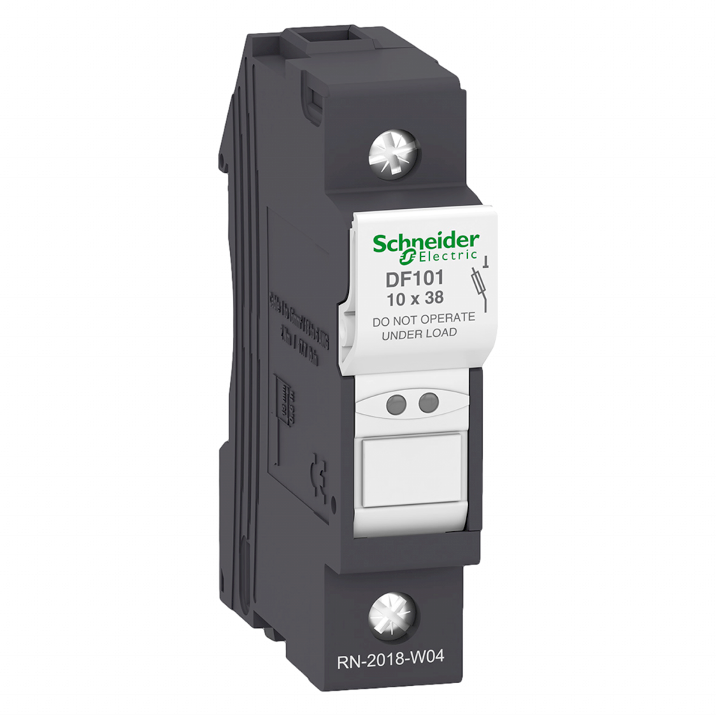 PORTAFUSIBLE UNIPOLAR 10X38MM 32A SCHNEIDER DF101