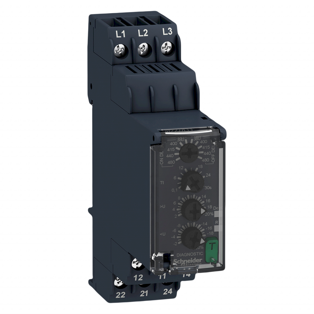 RELE SEC/FALTA+SUB+SOBR TENSION 2CO 380-480V RM22TR33