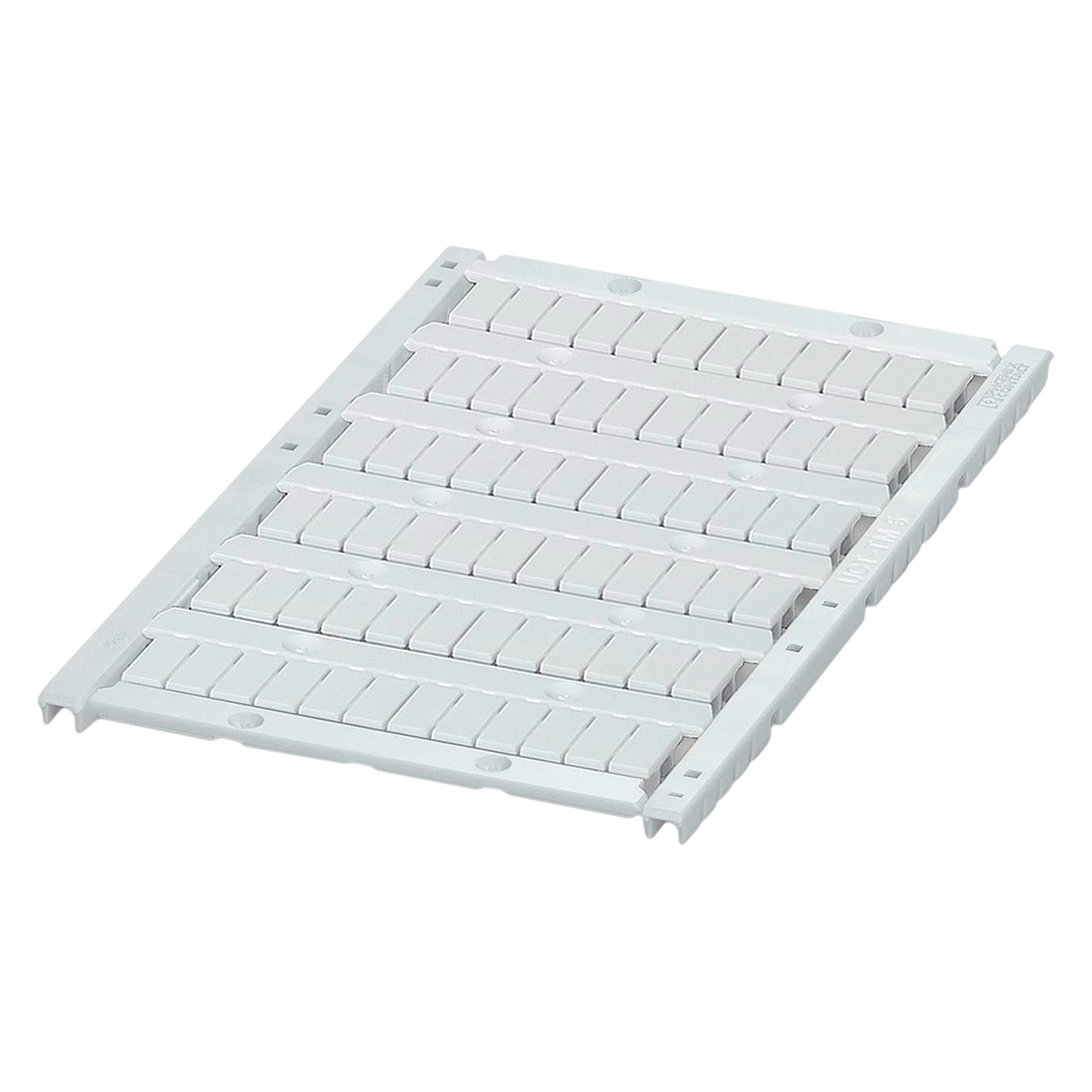 [27563] Plancha P/Bornes 5.2mm 72 Identificadores Rotulados Blanca Phoenix Contact