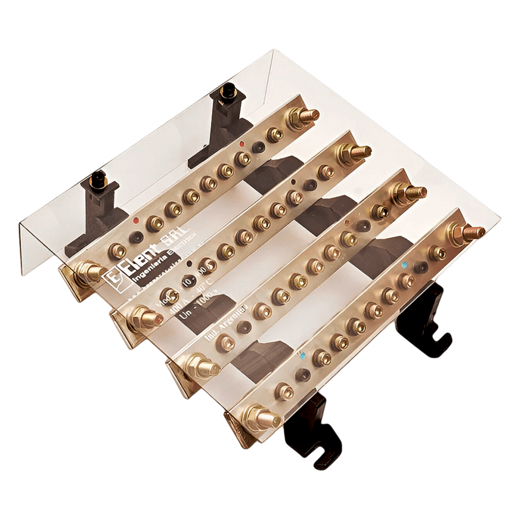 [28061] REPARTIDOR TETRAPOLAR 10/400 AMP. C/TAPA -PROF- 4-10-400AP