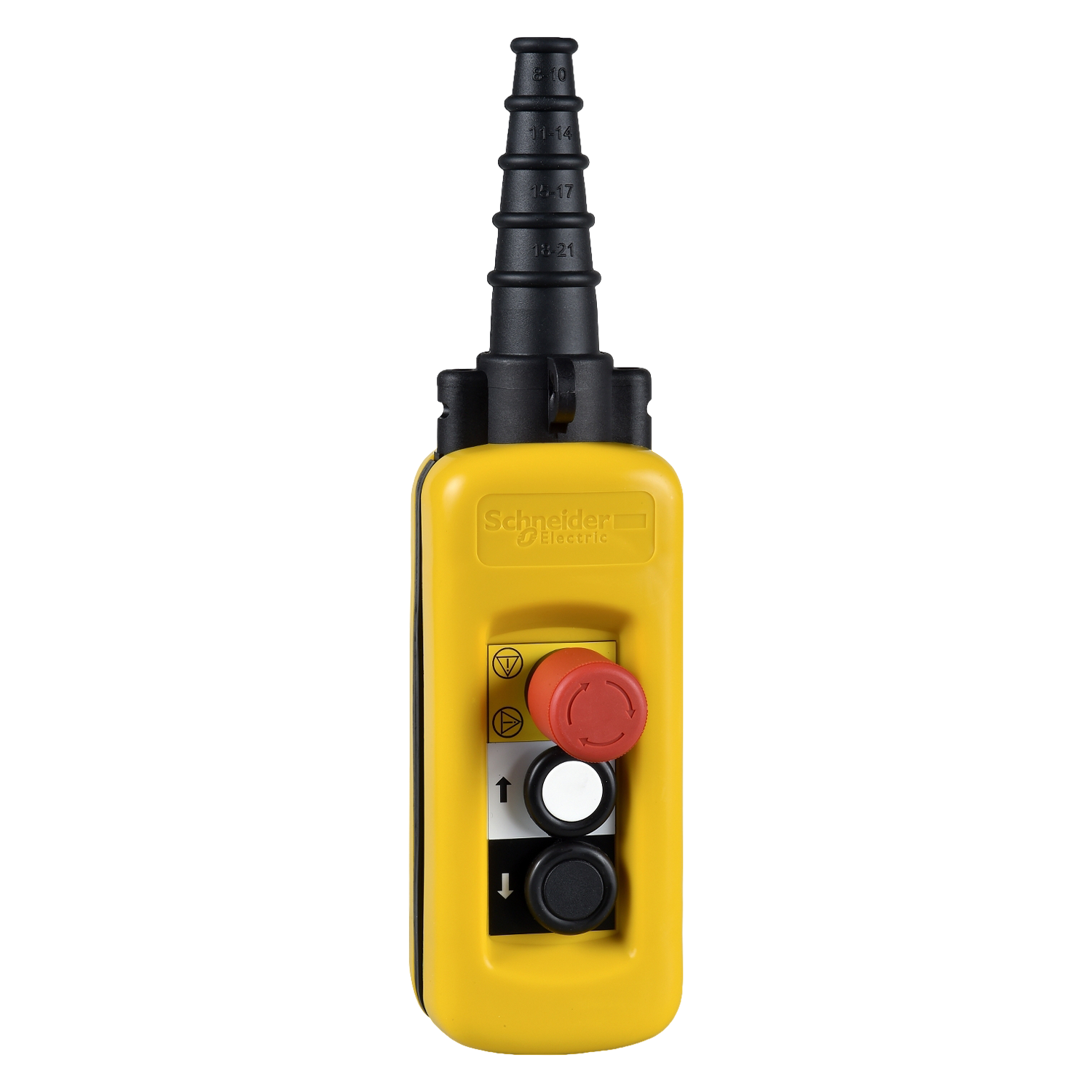 [29594] Caja Colgante Polietileno Amarillo/Blanco/Negro/Rojo 1NC/2NA Schneider Electric