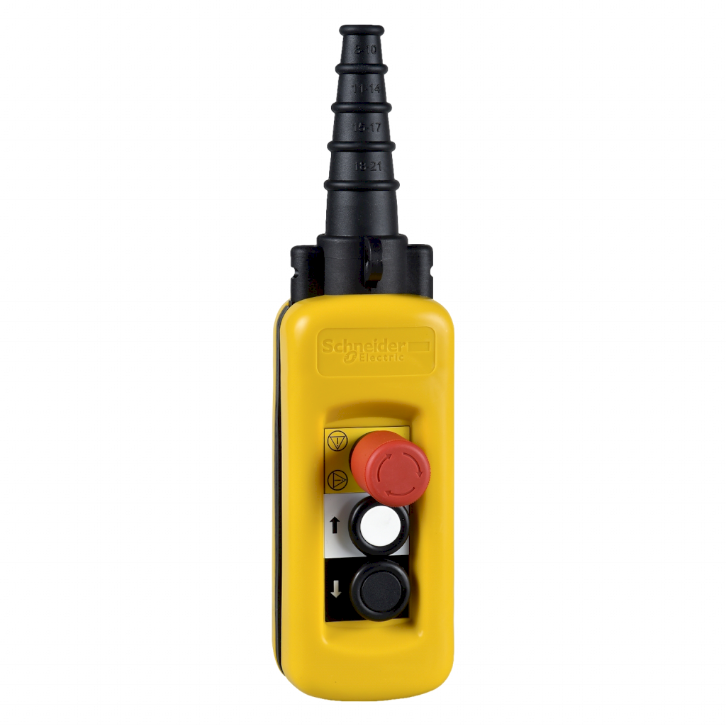 Caja Colgante Polietileno Amarillo/Blanco/Negro/Rojo 1NC/2NA Schneider Electric