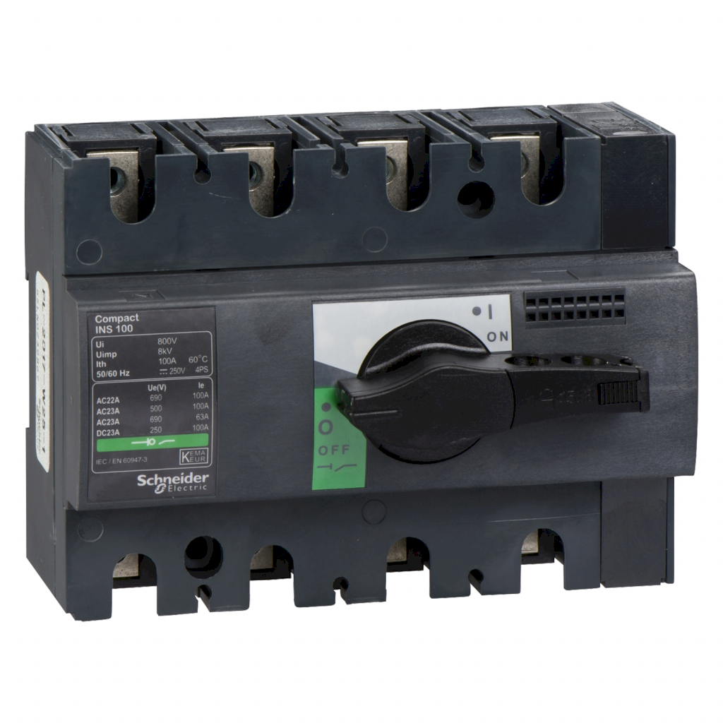 [30175] Interr. Manual Compact 4x100A 380VCA Maneta Giratoria Schneider Electric