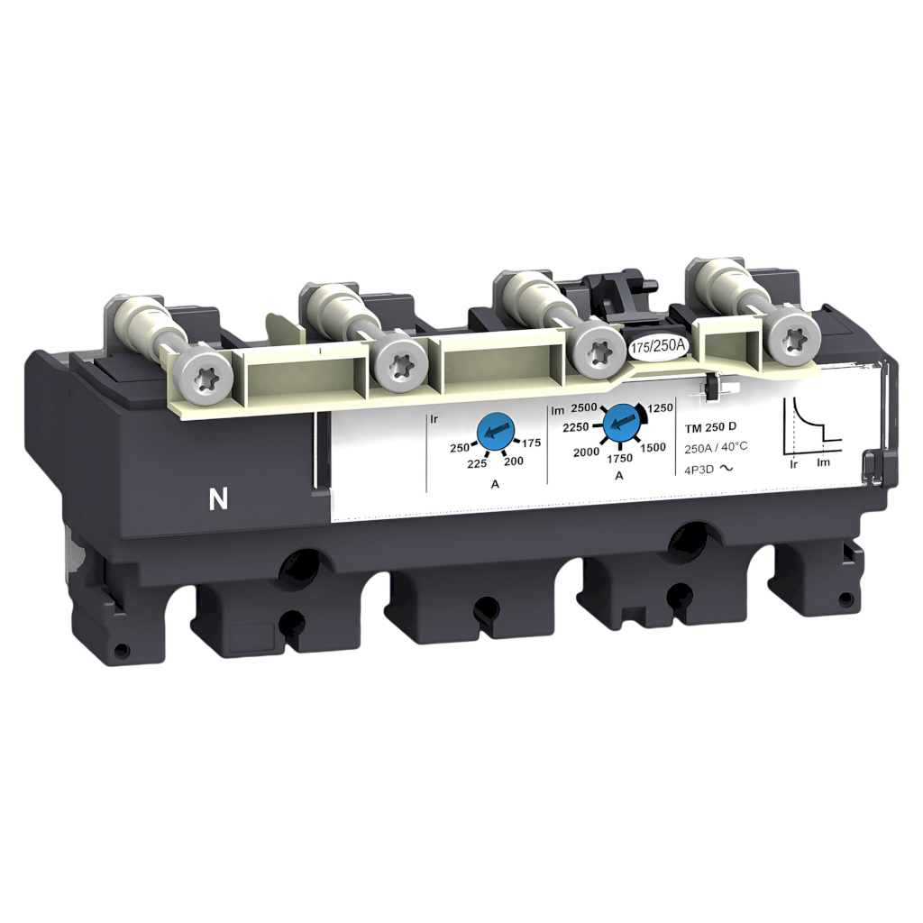 Rele Compact NSX(100 a 250) Unidad de Disparo Termomagentica Regulable Hasta 380VCA 100A Schneider Electric