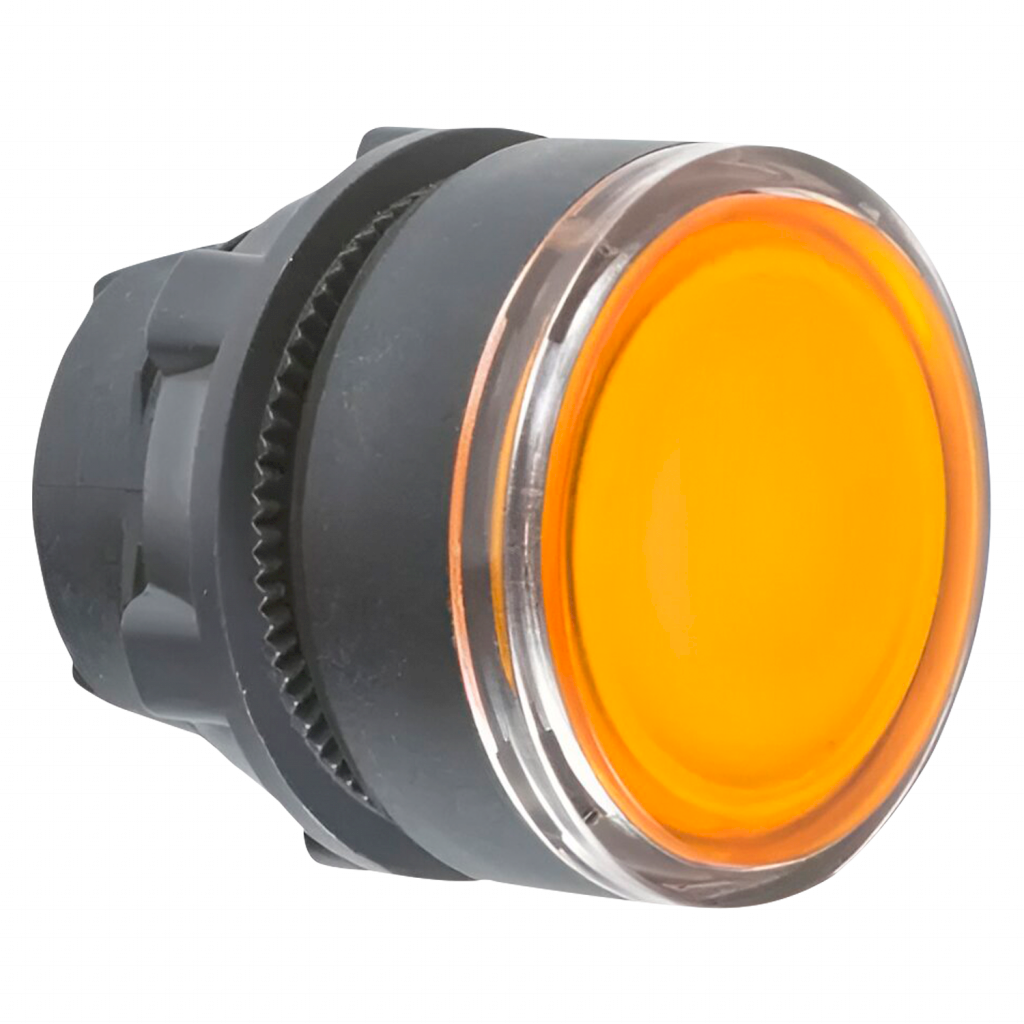 Cabezal Pulsador XB5 Plástico Luminoso S/Soporte Amarillo Schneider Electric