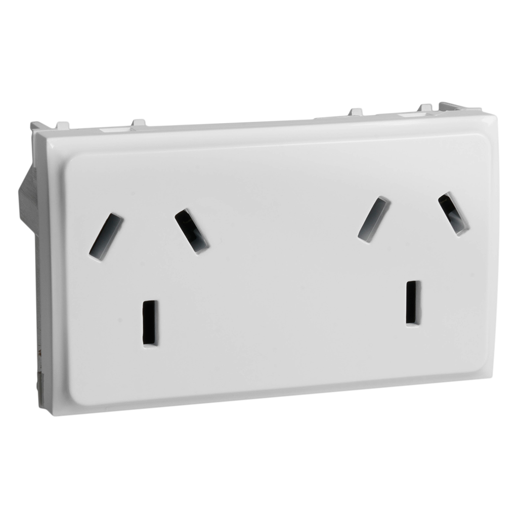 [32204] Toma Doble C/Tierra Base 10A 250V Blanco Schneider Electric