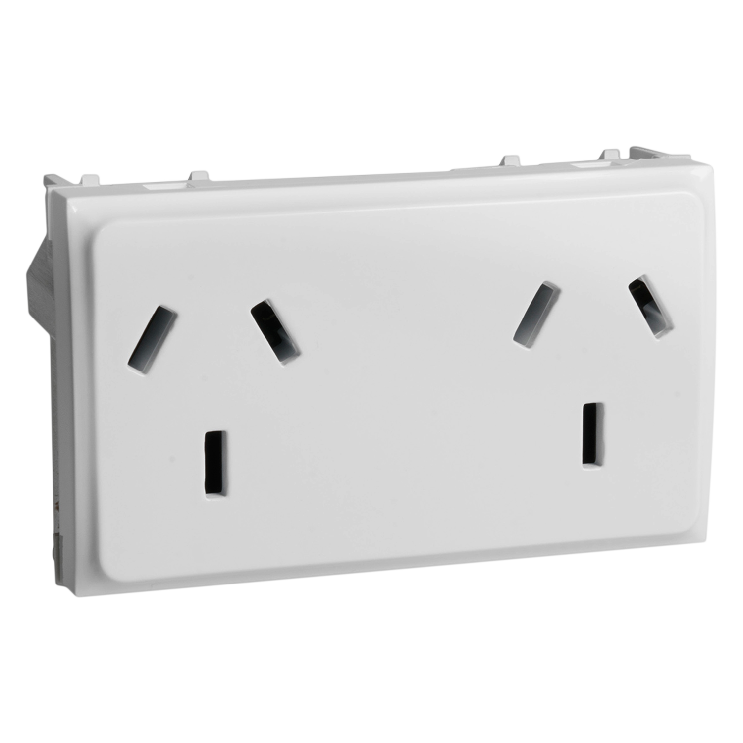 [32204] Toma Doble C/Tierra Base 10A 250V Blanco Schneider Electric