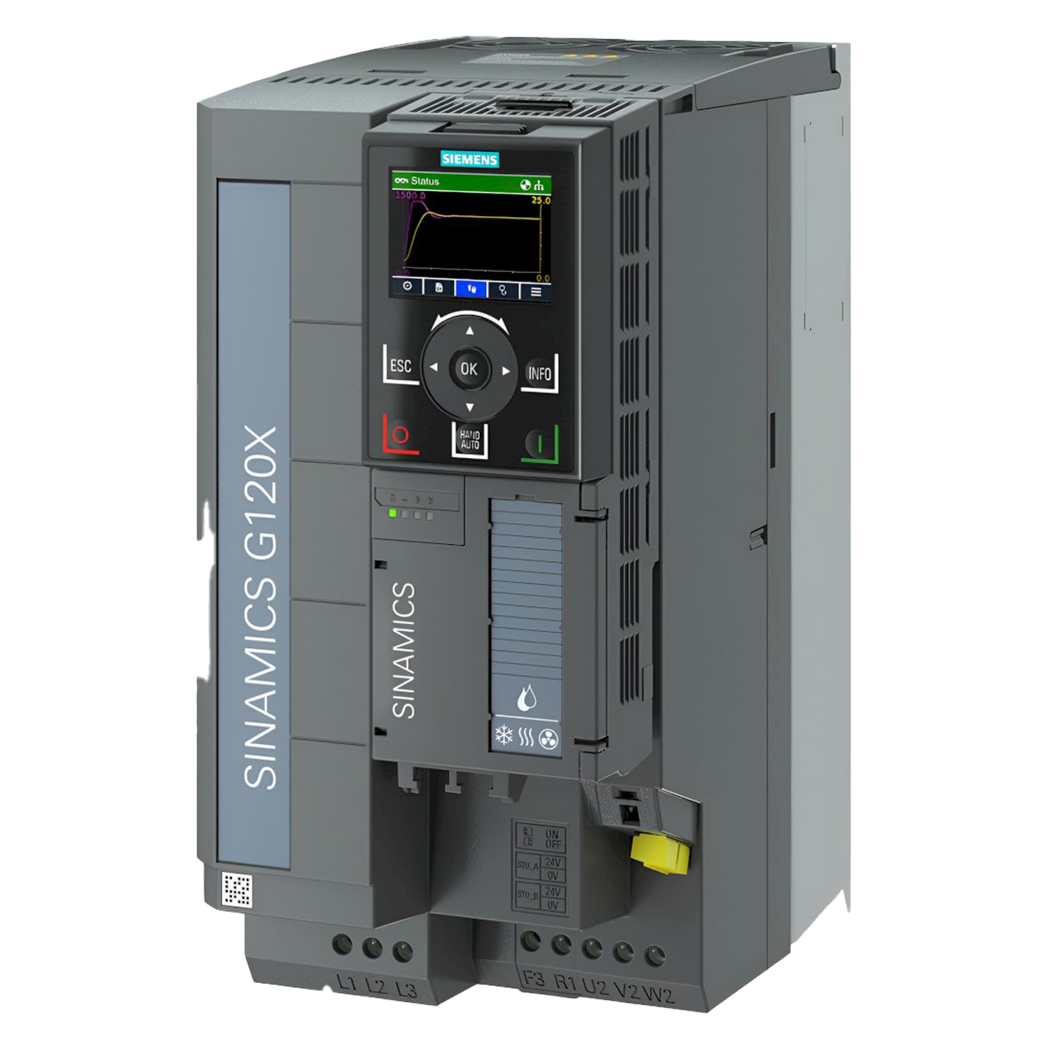 Variador G120X 380VCA LO: 11kW/15HP HO: 7,5kW/10HP S/Filtro PN EIP Siemens