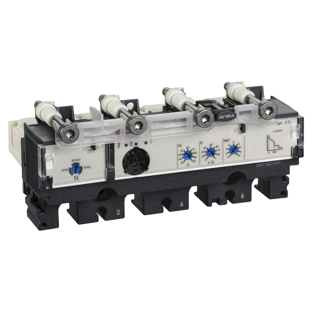 Relé Compact NSX(100 a 250) Unidad de Disparo Electrónica Regulable Hasta 690VCA 100A Schneider Electric