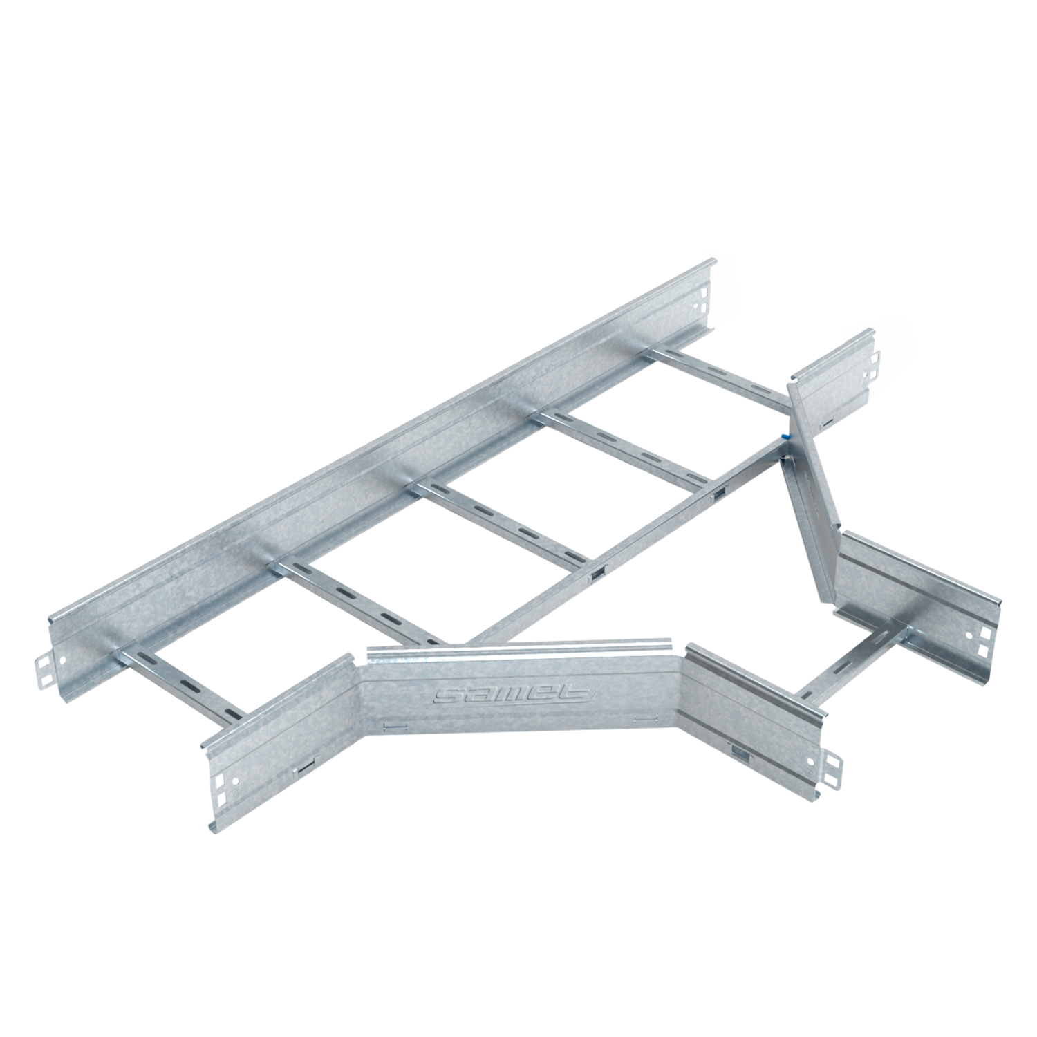 [30919] Union T Escalera Smarttray 150mm Ala 90mm Espesor 1,24mm Chapa Galvanizada Samet