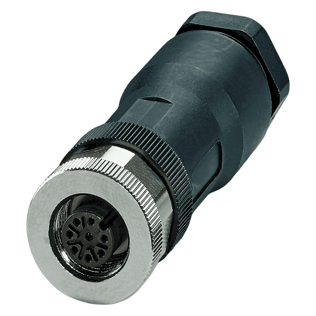 [32129] CONECTOR M12 8P HEMBRA - RECTO METALICO PG11 TOR SACC-M12FS-8CON-PG11-M