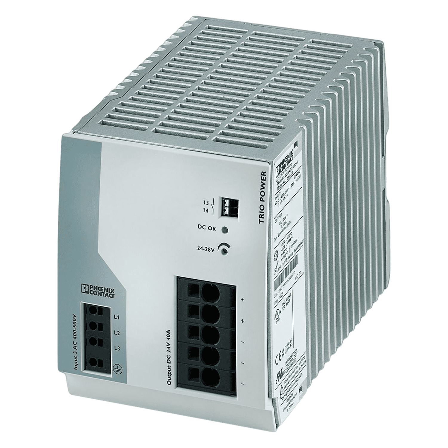 [32157] Fuente Trifásica Trio E: 400/500VCA S: 24VCC 40A Phoenix Contact