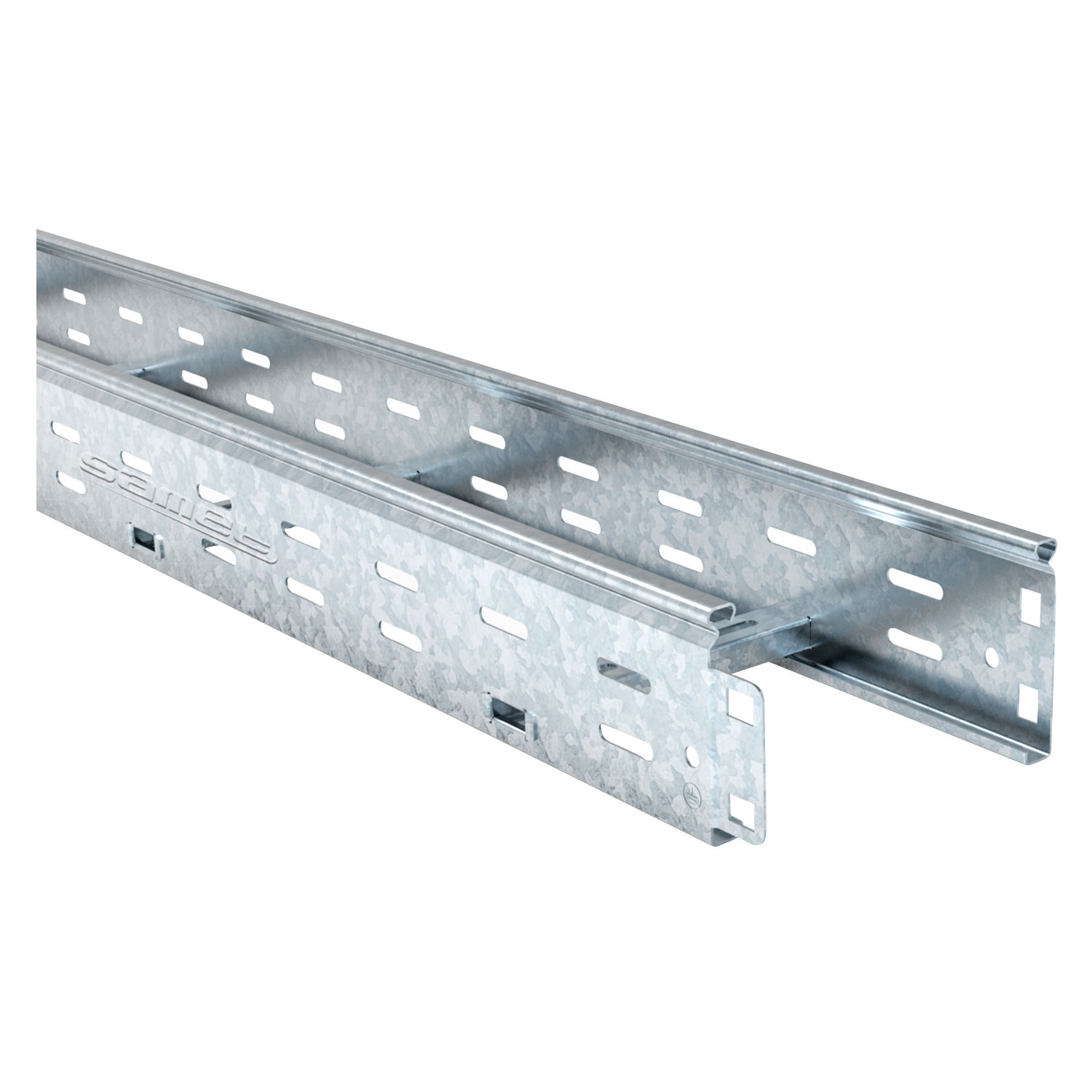 [930] Bandeja Escalera Chapa Galvanizada en Caliente 90x450mm Espesor de 1,24mm Samet