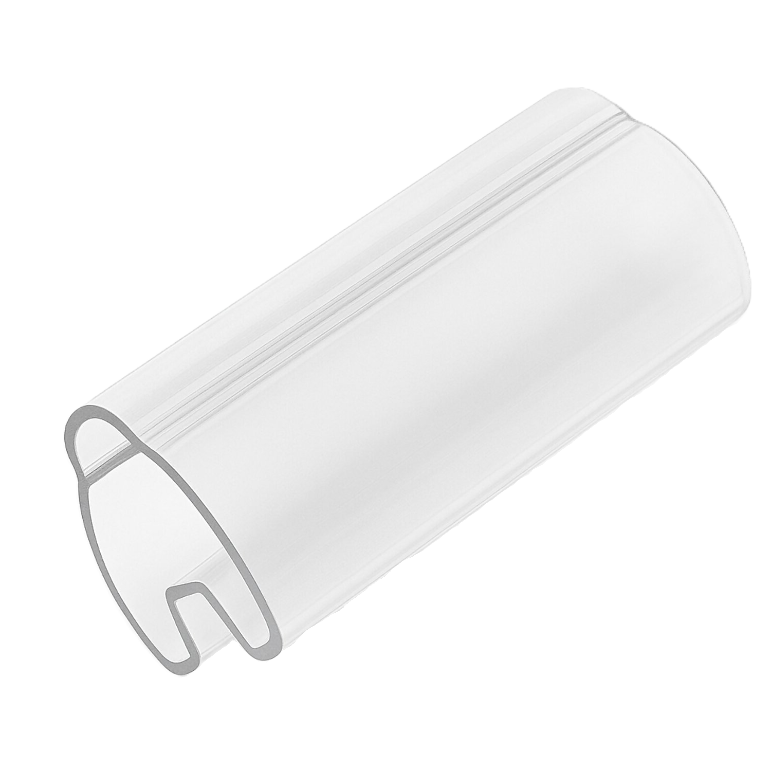 [2224] Tubito Portadígito 15mm de Largo Encastre 10 a 14mm2 Transparente PVC x200u Hoyos