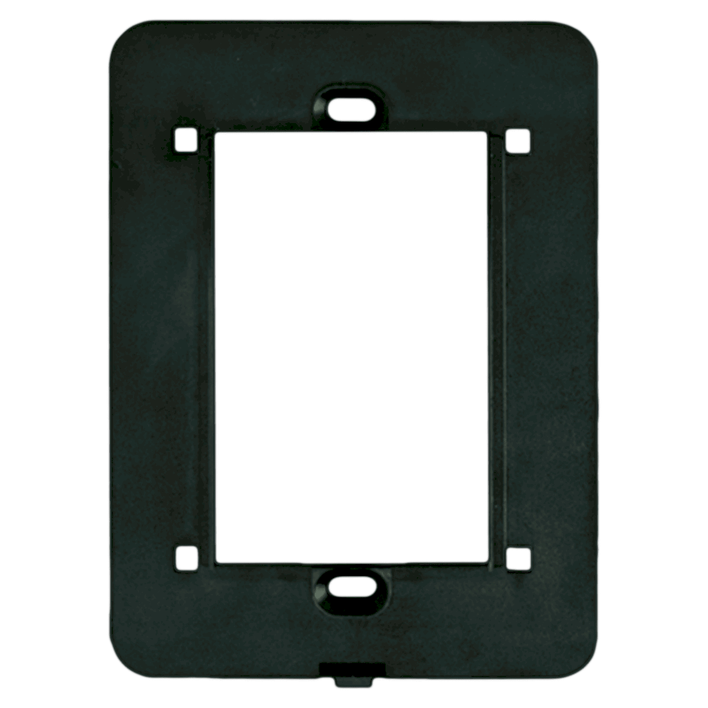 Bastidor Bauhaus PVC 4 Módulos Negro Cambre