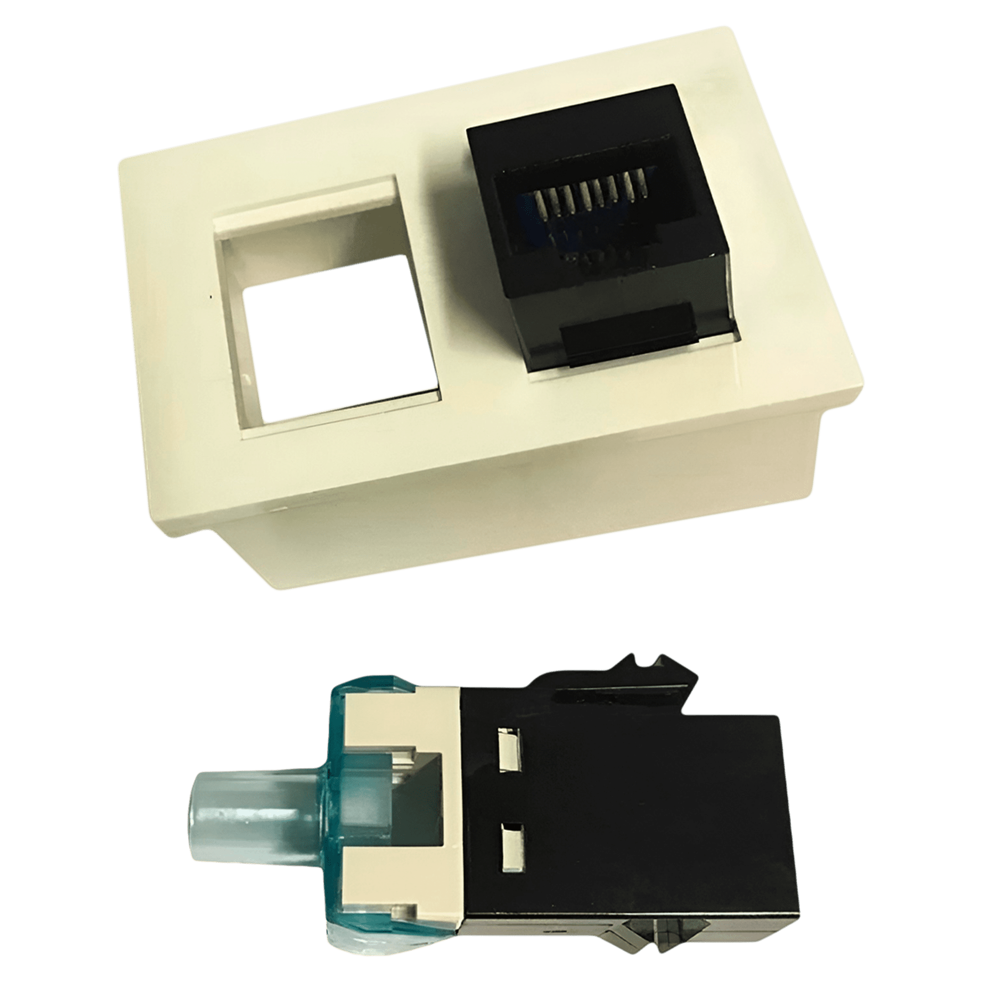 [4131] Módulo Toma Compu. Cat.6 2 Módulos Ocupados P/Zocalo 2 RJ45 Cat6 Cambre