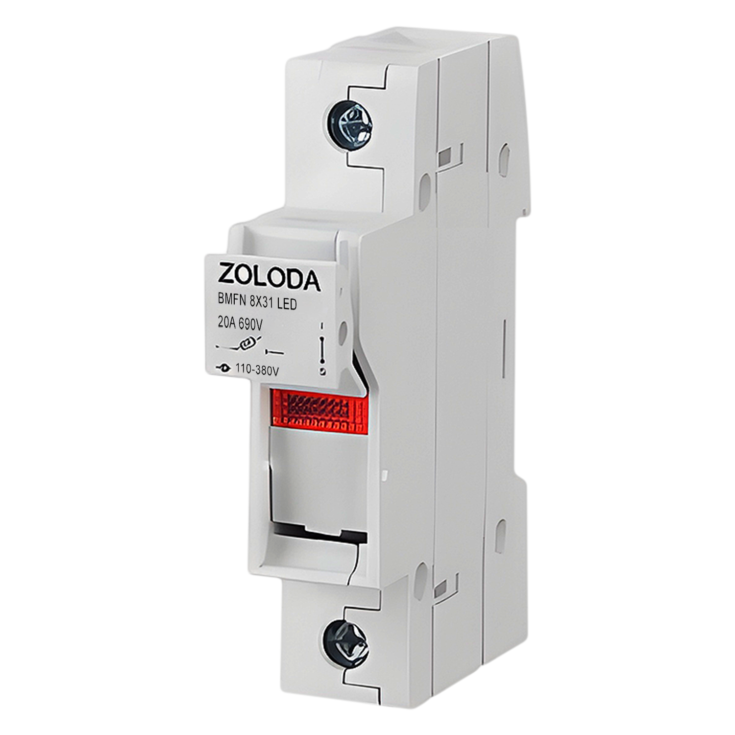 Portafusible Unipolar P/8x31mm C/Led Zoloda