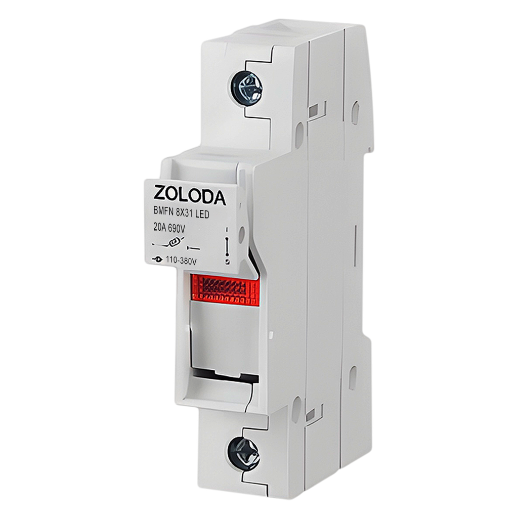 Portafusible Unipolar P/8x31mm C/Led Zoloda