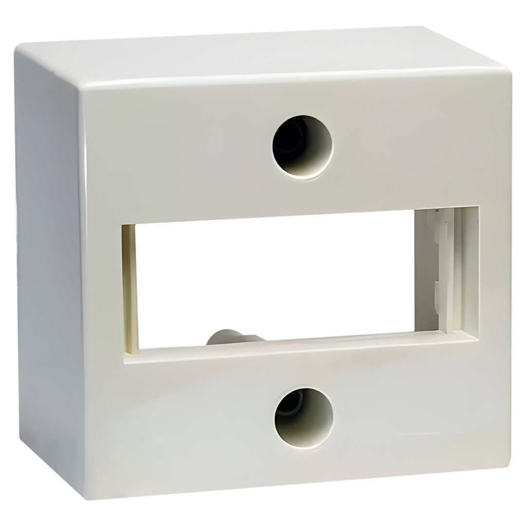 Caja P/1 Módulo Cuadrada Blanca PVC Cambre