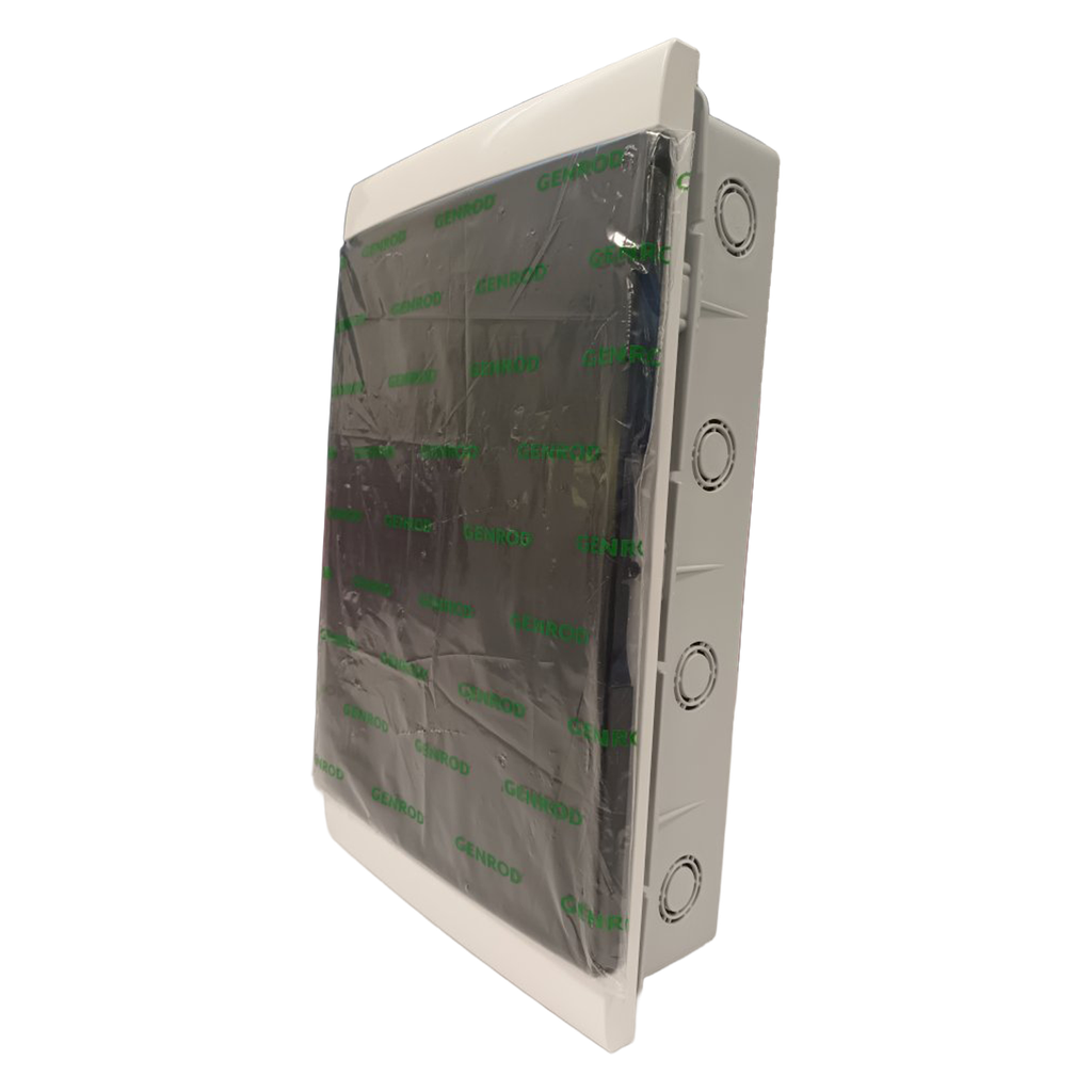 [13377] Tablero DIN PVC Embutir 36 Módulos Puerta Fume Interior IP30 Blanco Gris Sistelectric