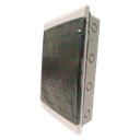 Tablero DIN PVC Embutir 36 Módulos Puerta Fume Interior IP30 Blanco Gris Sistelectric