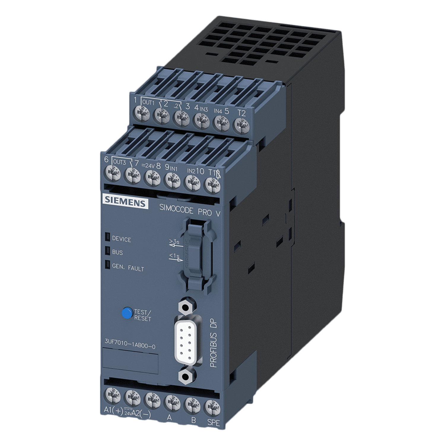 Módulo Base Expandible Simocode Pro V P/Variadores-Motores 24VCA Siemens