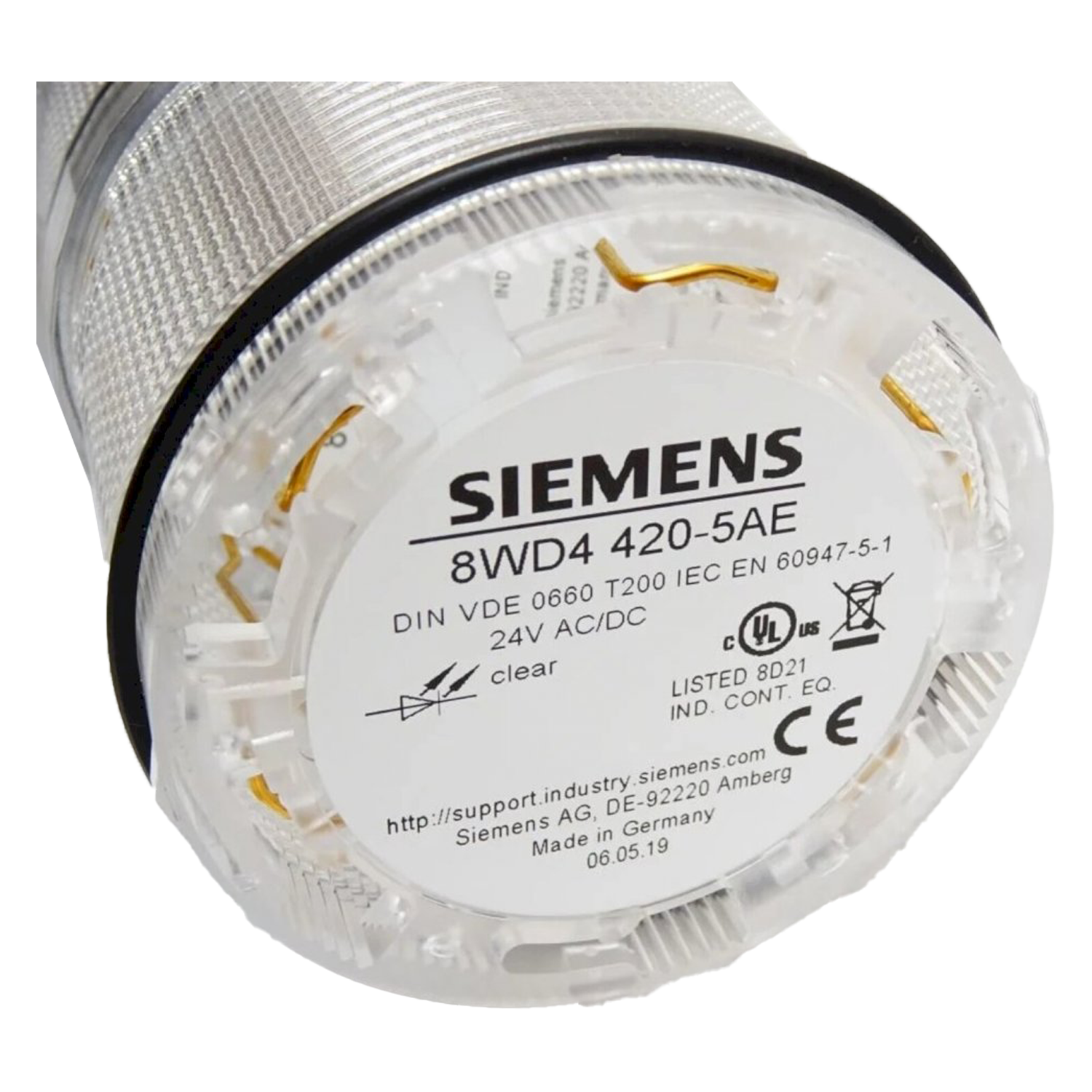 [19929] Elemento de Luz Permanente 8WD44 C/Led Transparente Siemens