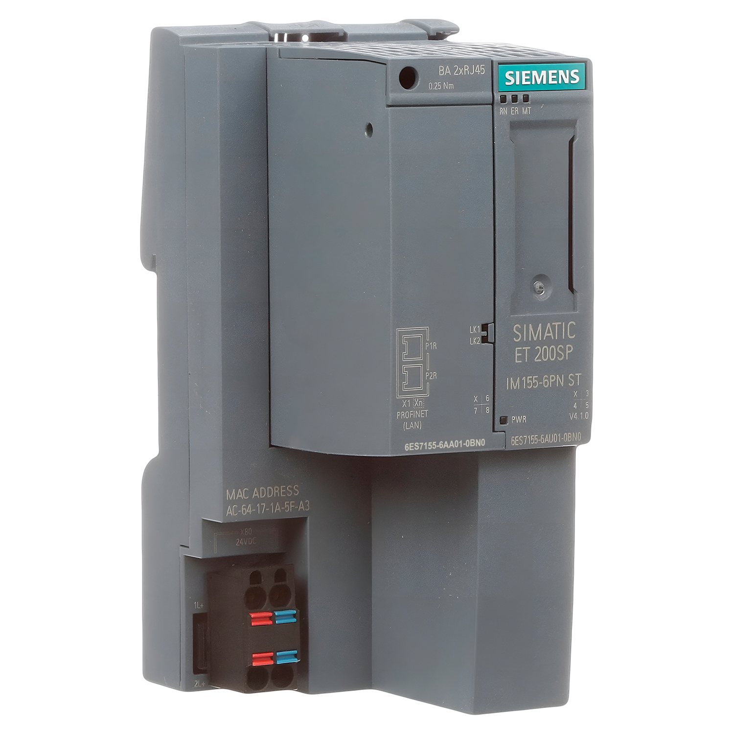 Módulo ET200SP 24VCC 2xRJ45 Ethernet Industrial/Profinet 32 Módulos Siemens