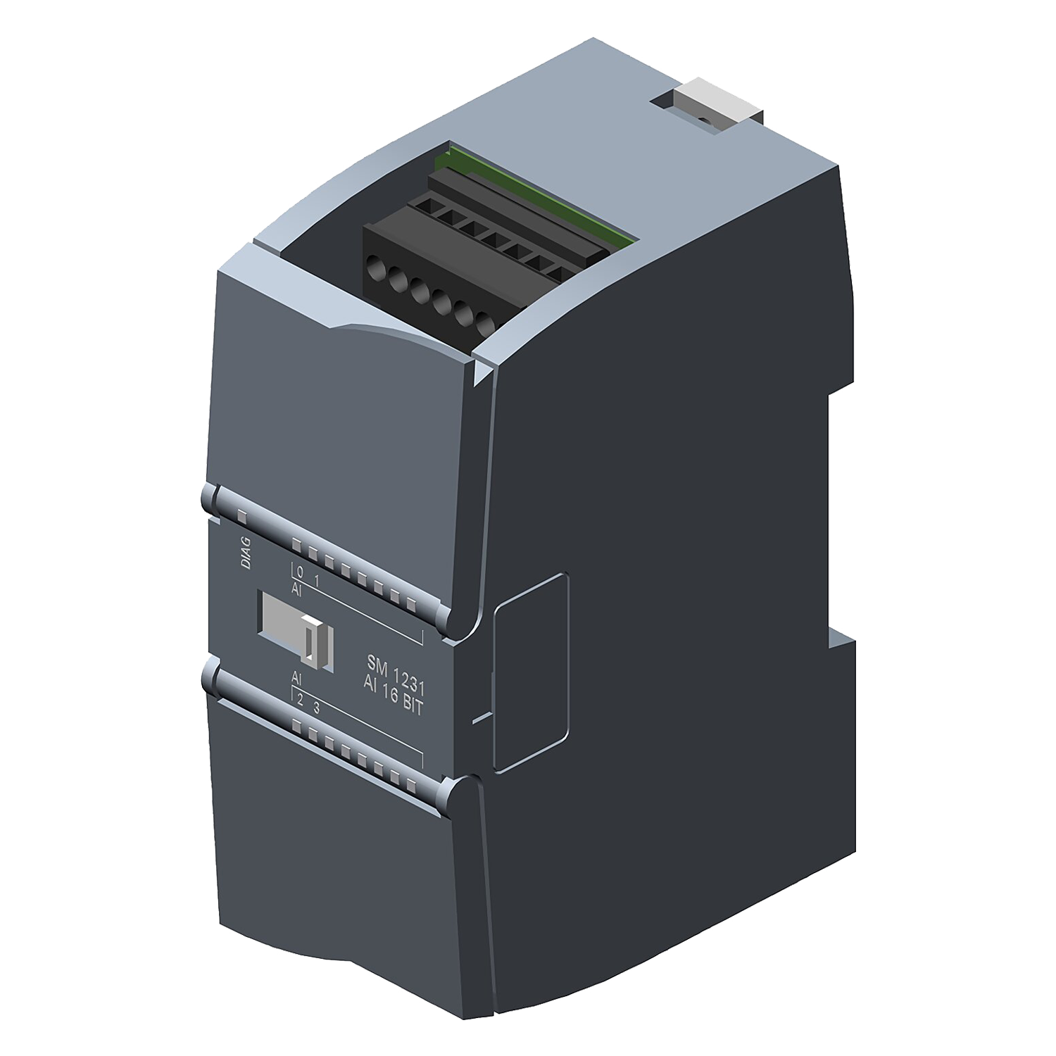 Módulo S7-1200 4 E/Analog. Bornera a Tornillo Montaje Riel DIN 24VCC 16 Bit Siemens