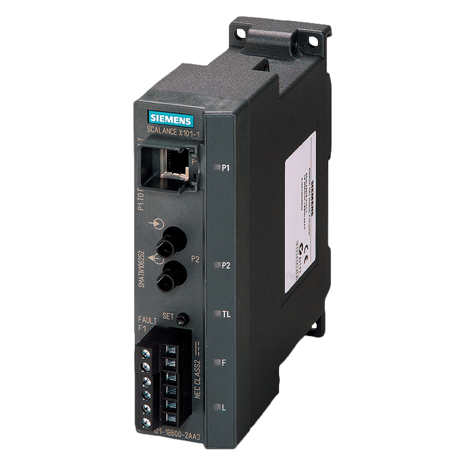 Conversos Scalance 24VCC Entrada Ethernet RJ45 Salida Fibra Optica BFOC Siemens