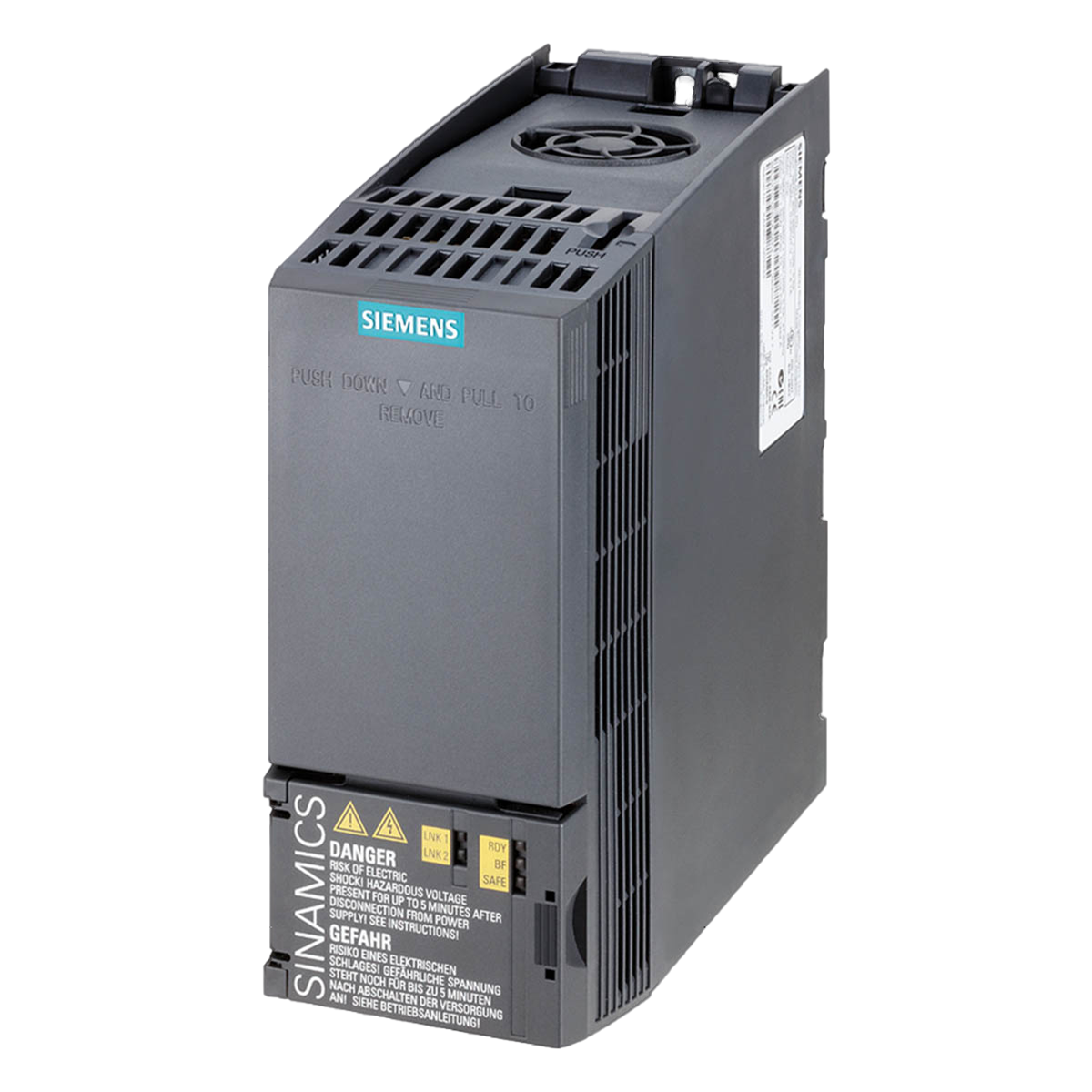 Variador G120C 380VCA LO: 1,5kW/2HP HO: 1,1kW/1,5HP S/Filtro PB Siemens