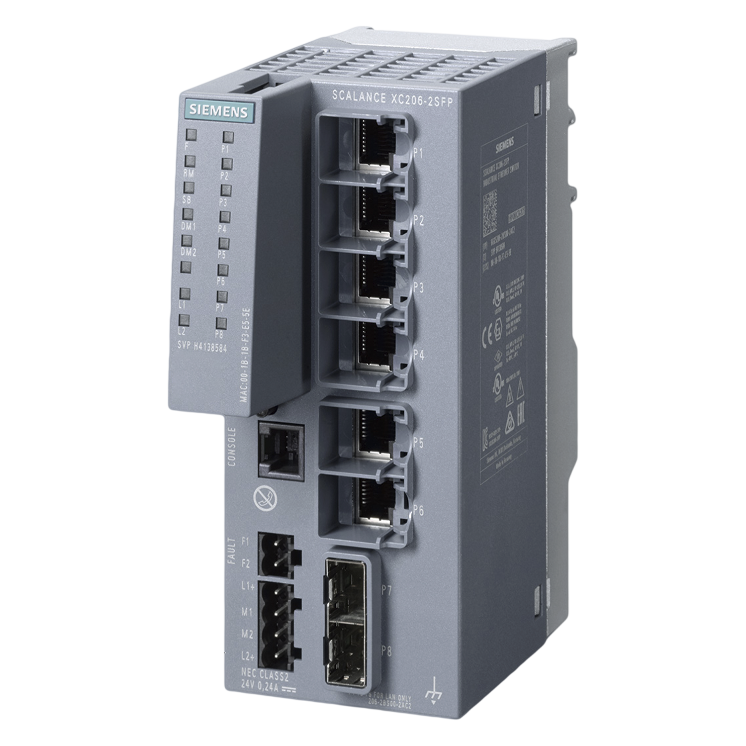 Switch Scalance XC206-2SFTP 2IE Administrado 6xRJ45 10/100Mbit/S Siemens